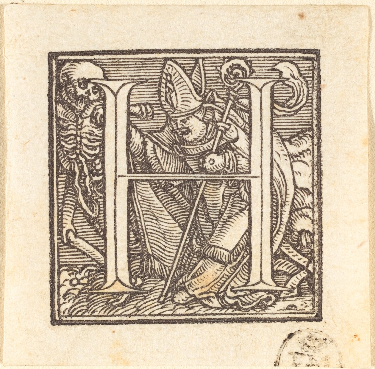 Lettera H da Hans Holbein der Jüngere