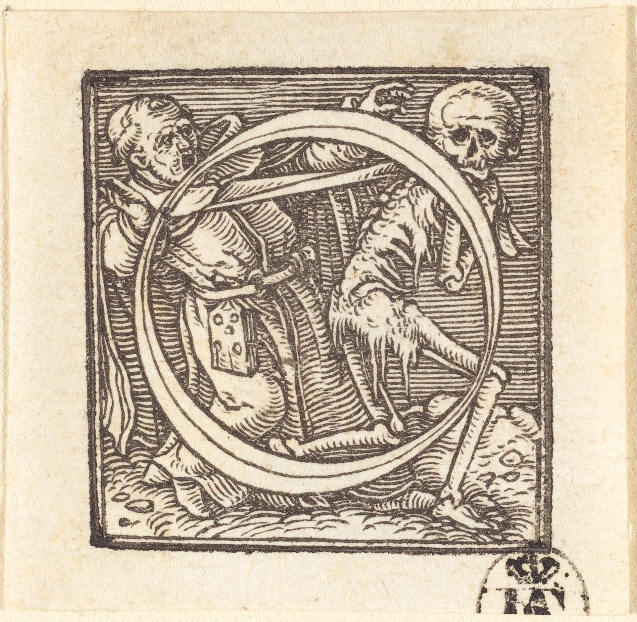 Lettera O da Hans Holbein der Jüngere