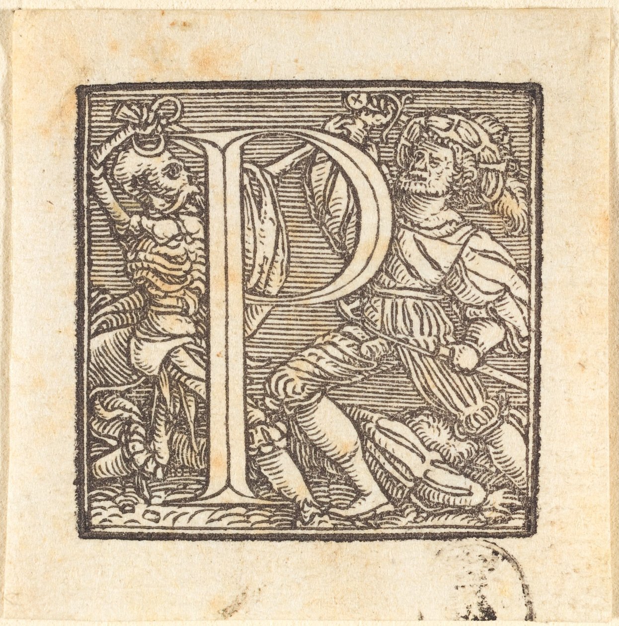 Lettera P da Hans Holbein der Jüngere