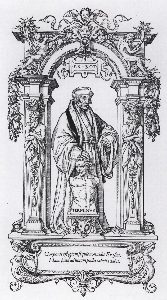 Ritratto di Erasmo da Rotterdam (Erasmo "nella valigia") da Hans Holbein the Younger