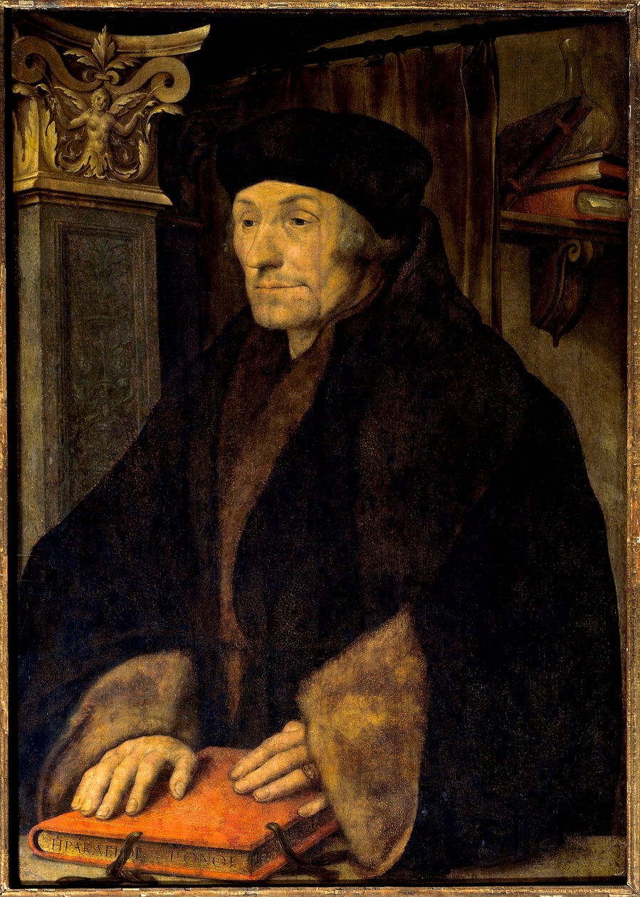 Ritratto di Erasmo da Rotterdam da Hans Holbein der Jüngere