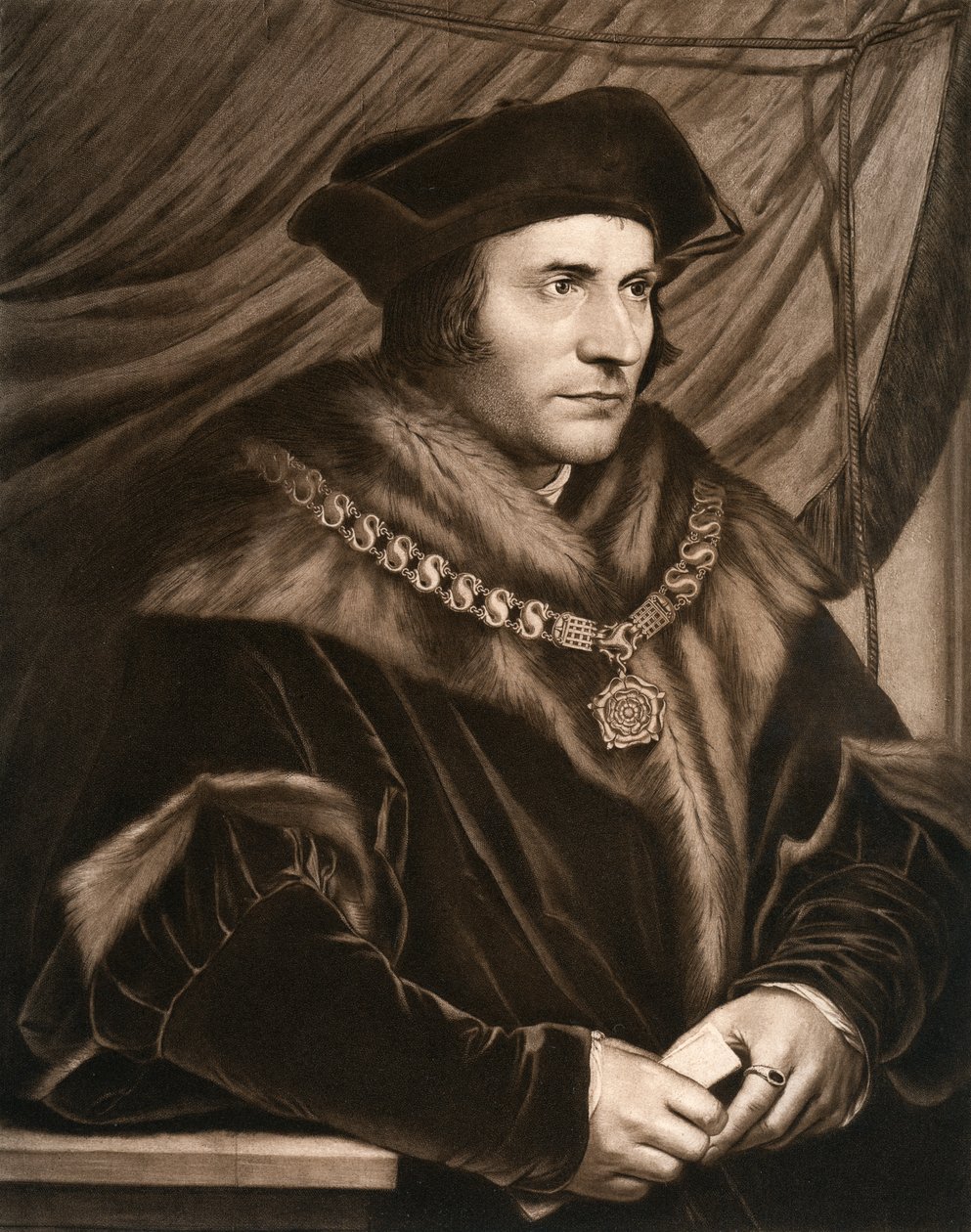 Sir Thomas More, 1527, 1902 da Hans Holbein der Jüngere