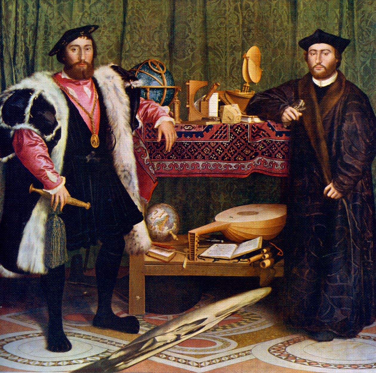 Gli ambasciatori da Hans Holbein der Jüngere