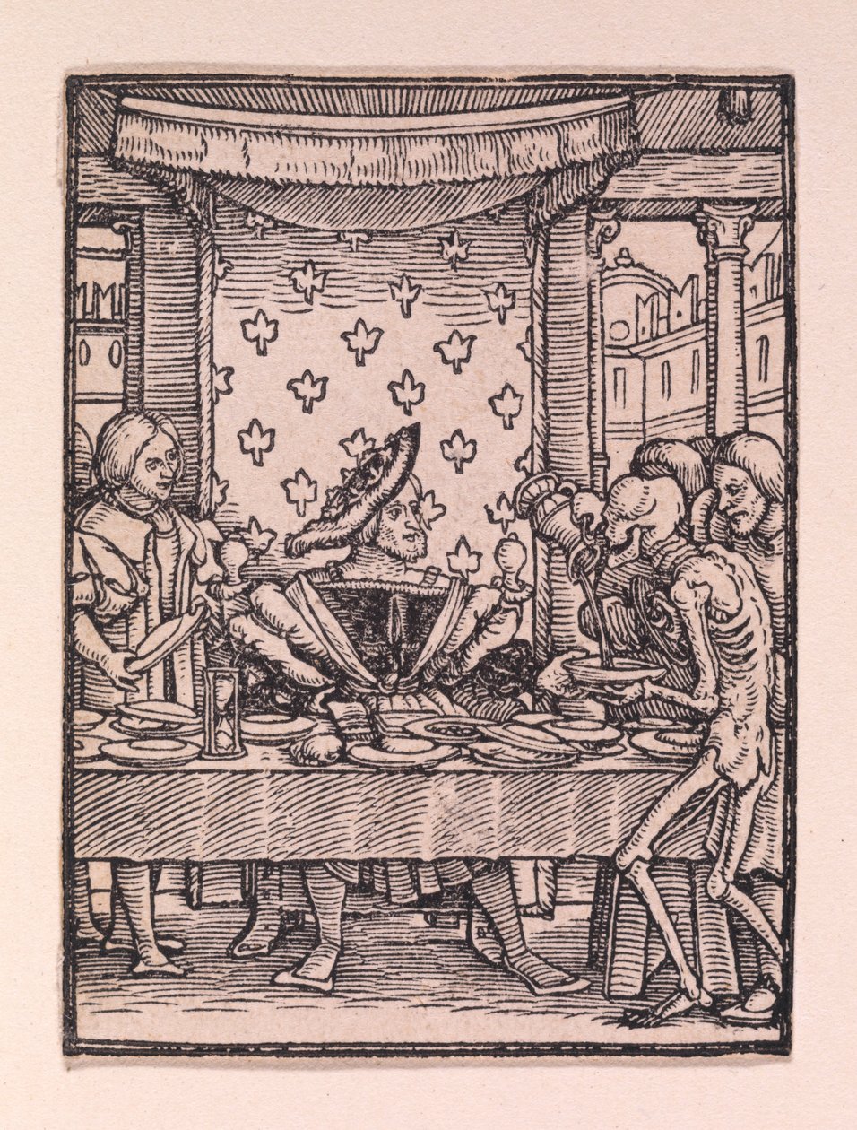Il re, da "La danza della morte" da Hans Holbein the Younger