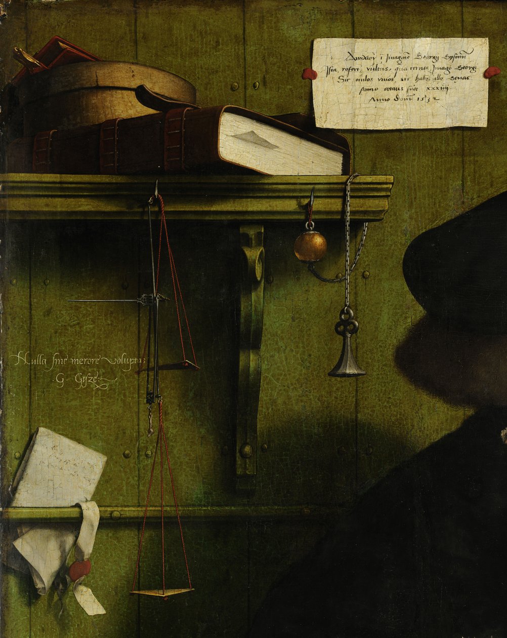 Il mercante Georg Gisze (dettaglio) da Hans Holbein der Jüngere