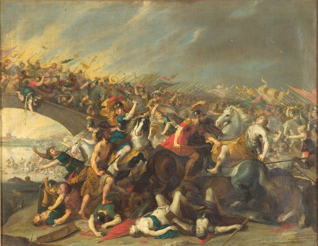 Lotta con le Amazzoni da Hans I Jordaens