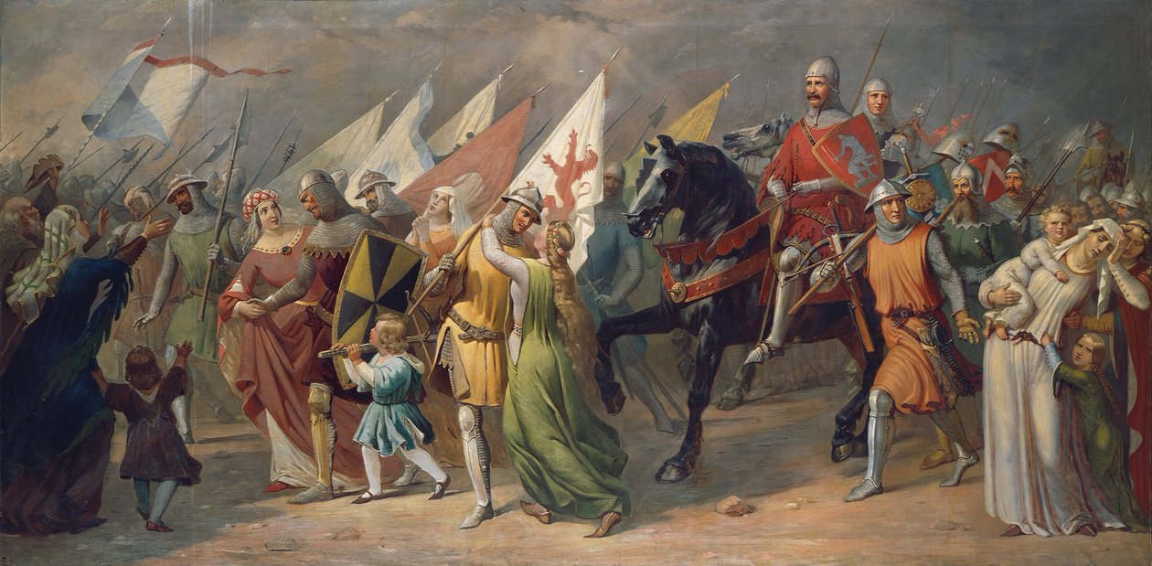 Ritorno dei soldati di Zurigo dalla battaglia di Dattwil da Hans Jakob Oeri