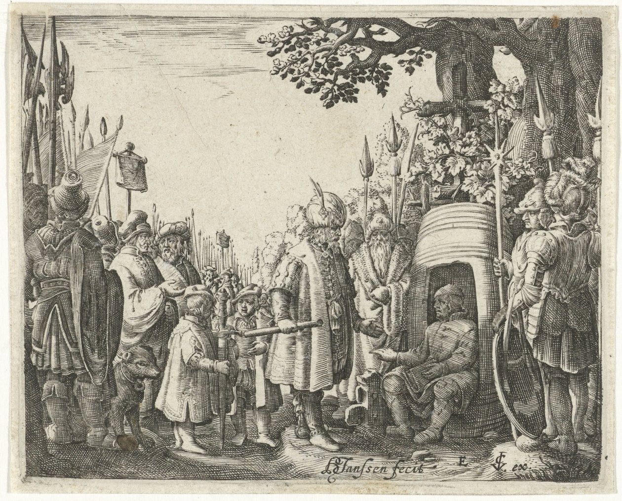 Alessandro Magno e Diogene da Hans Janssen