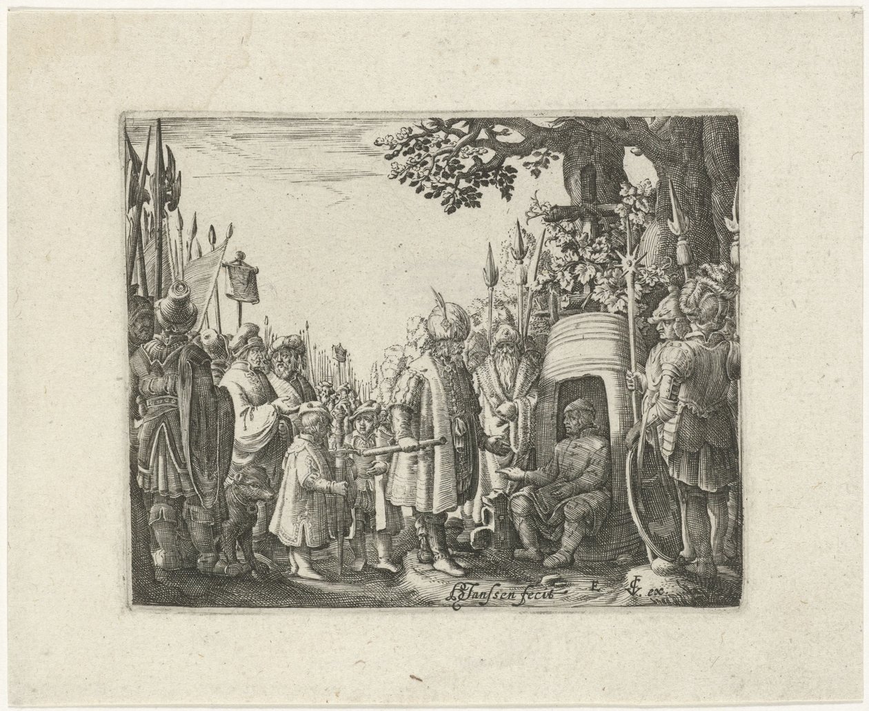 Alessandro Magno e Diogene da Hans Janssen