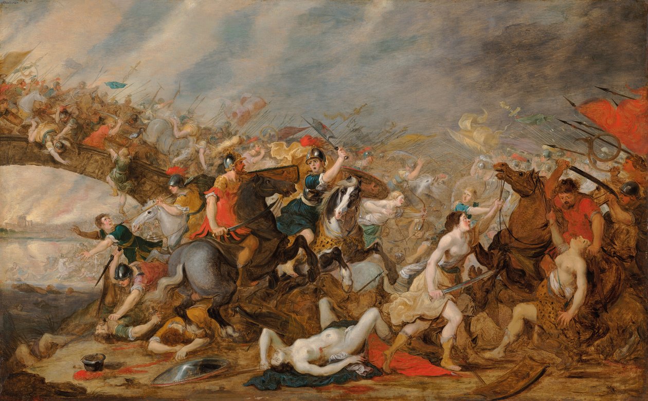 La battaglia delle Amazzoni da Hans Jordaens III