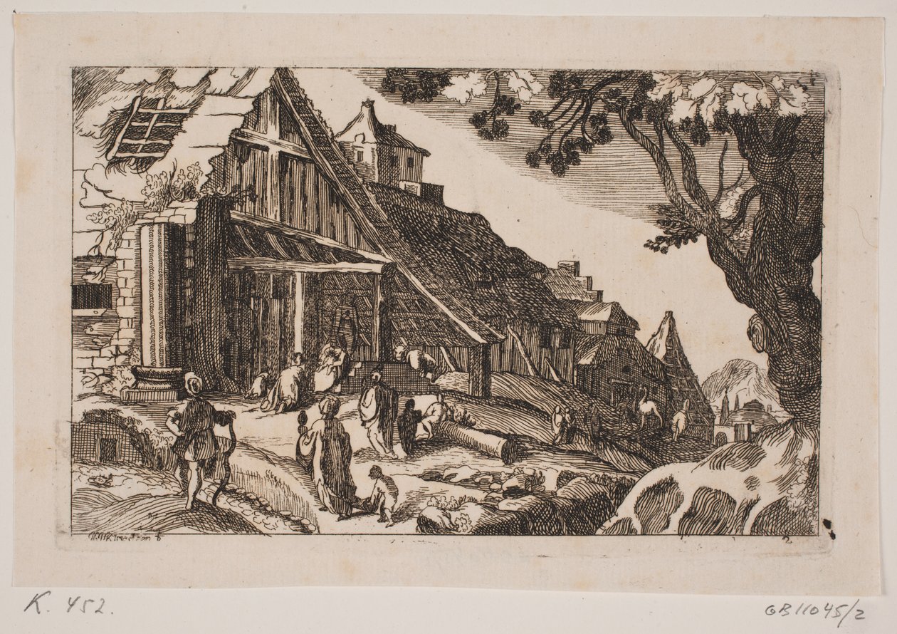 Paesaggio con la Sacra Famiglia e i Re Magi da Hans Jørgen Kirksteen