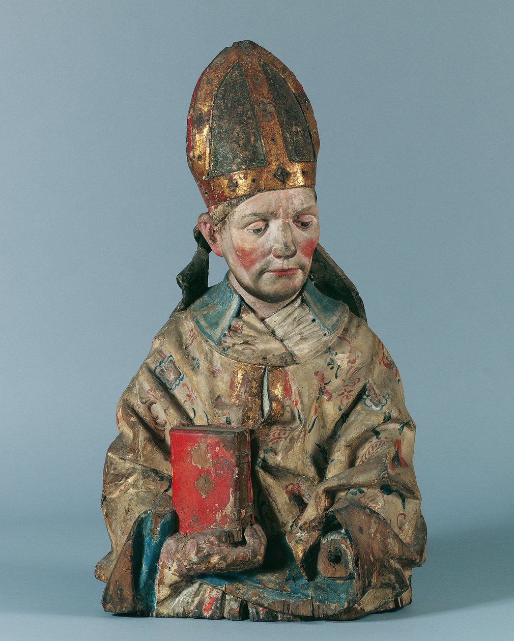Mezza figura di un santo vescovo da Hans Klocker (Umkreis)