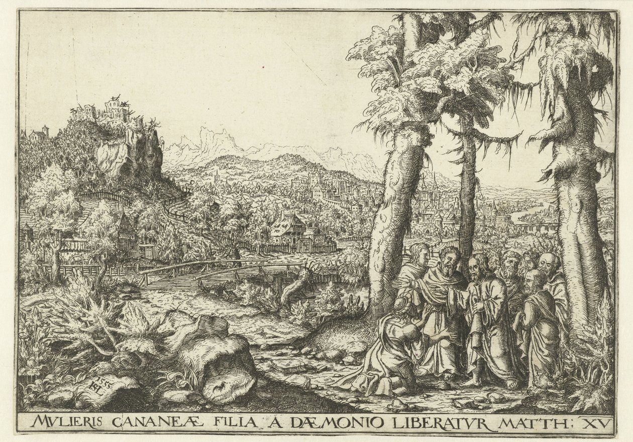 Paesaggio con Cristo e la donna di Canaan da Hans Lautensack