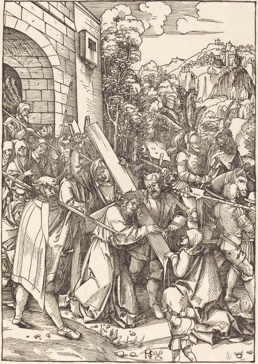 Cristo che porta la croce da Hans Leonard Schaufelein