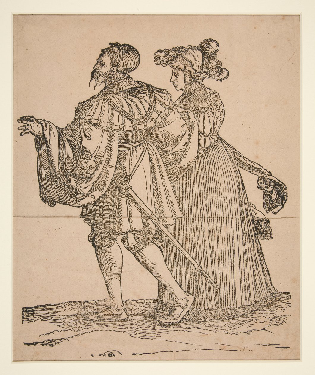 Compagni di danza con torce da Hans Leonard Schaufelein