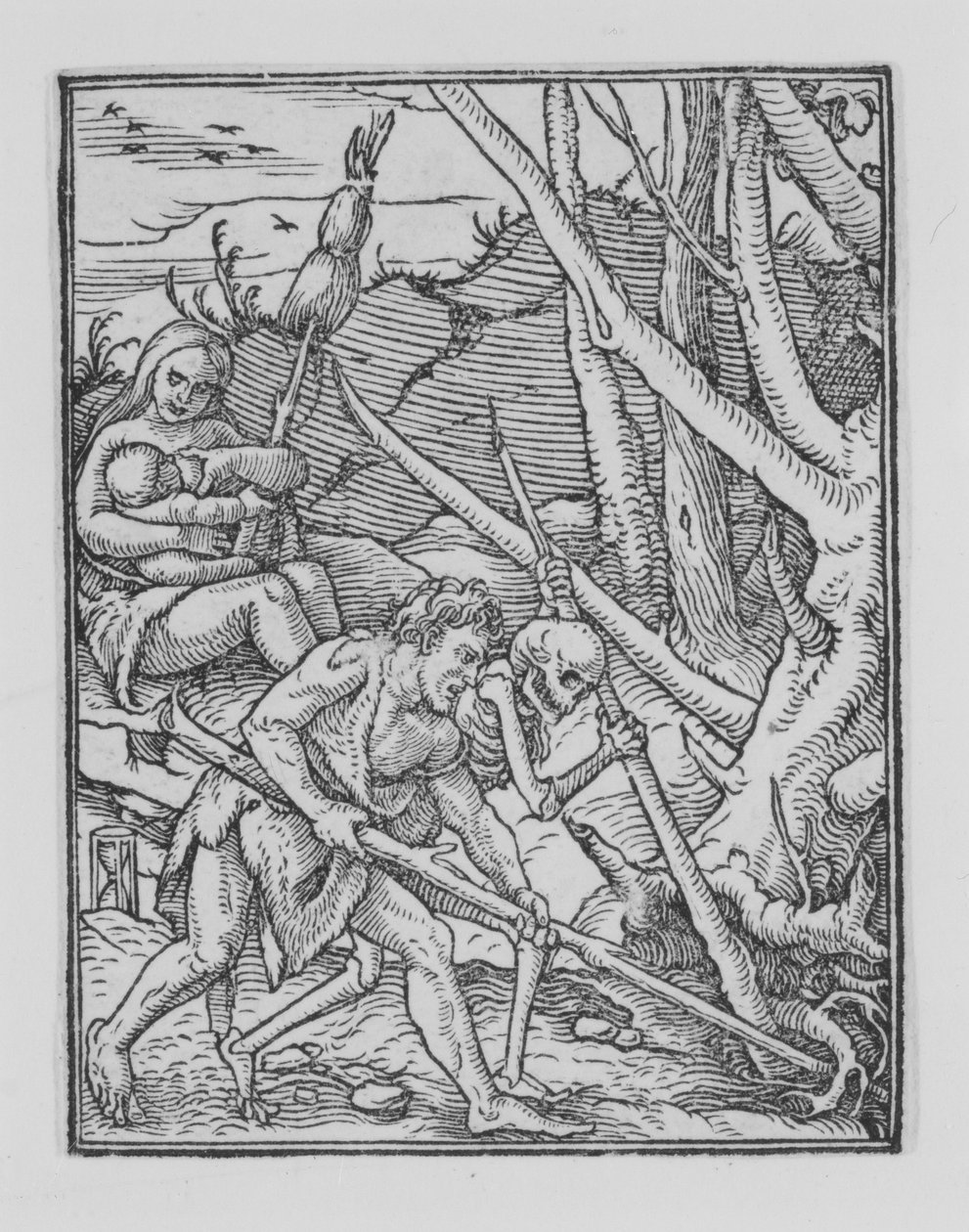 Adamo che scava, da La Danza della Morte da Hans Lützelburger