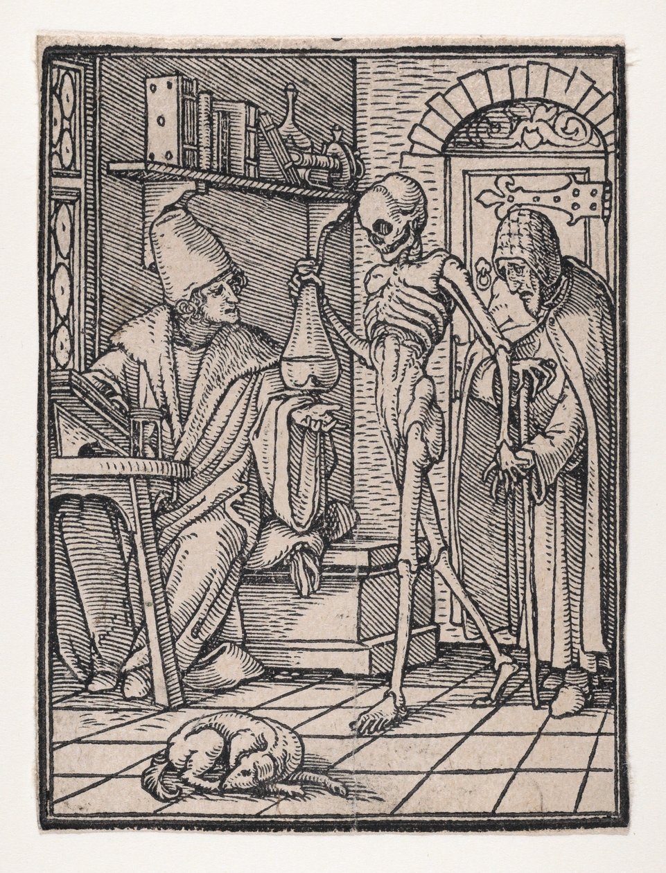 Il dottore o medico, dalla Danza della Morte da Hans Lützelburger