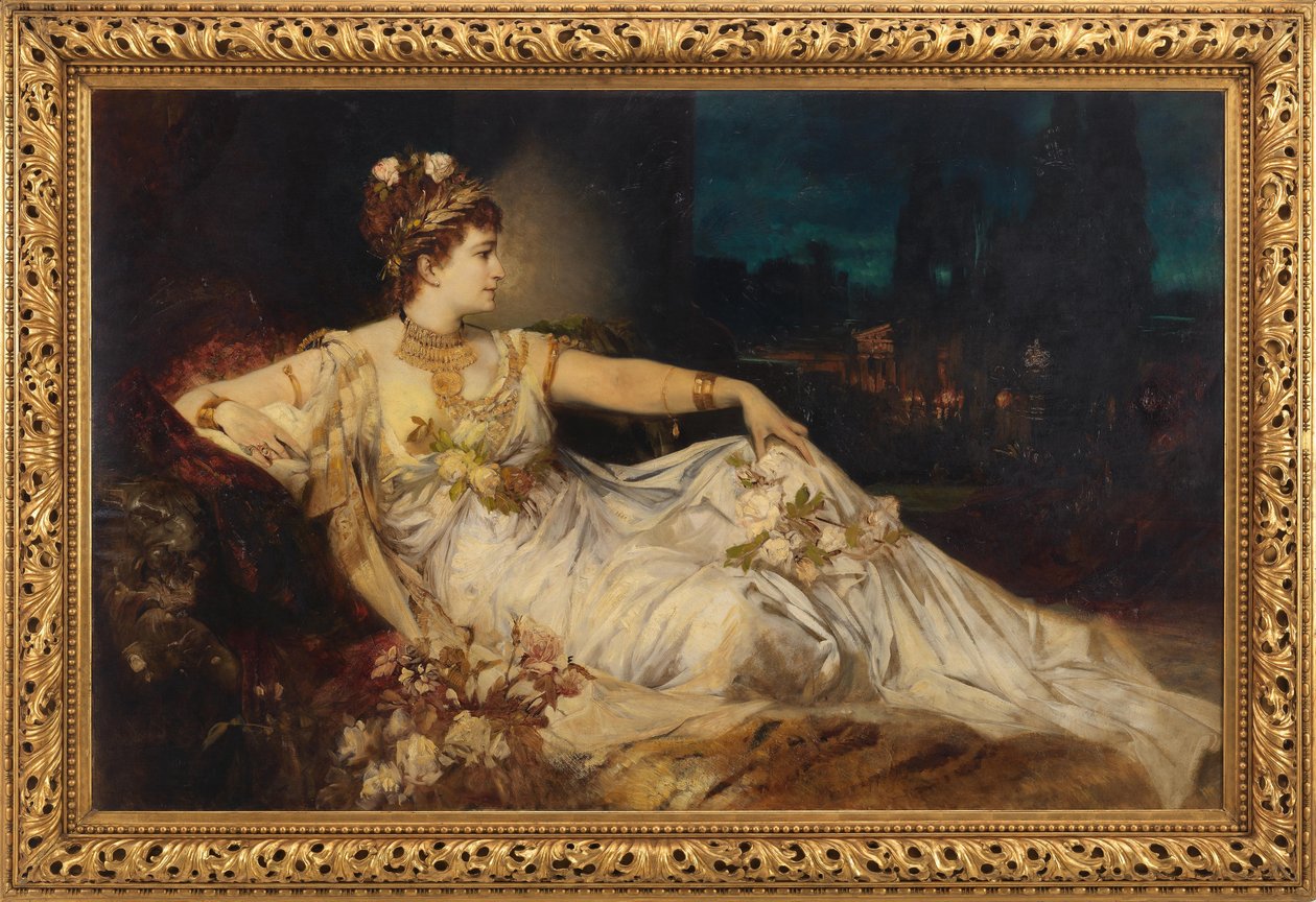 Charlotte Wolter (1834-1897) nel ruolo di "Messalina" in "Arria e Messalina" di Adolf von Wilbrandt da Hans Makart