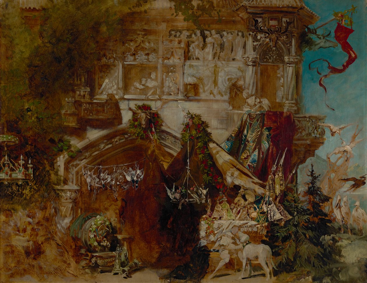 Il castello di caccia da Hans Makart