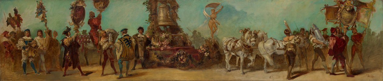 Progetto per il corteo festivo del 1879 - Gli incisori e i fonditori di bronzo da Hans Makart