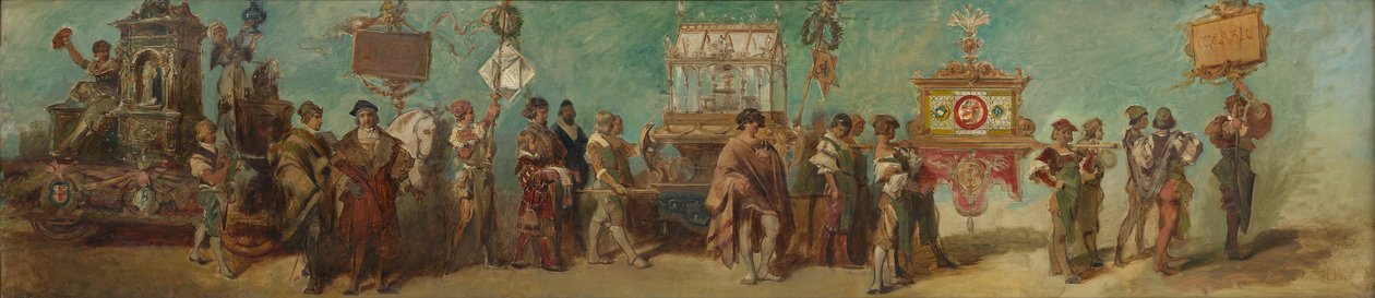 Progetto per il corteo festivo del 1879 - I vasai e i vetrai da Hans Makart