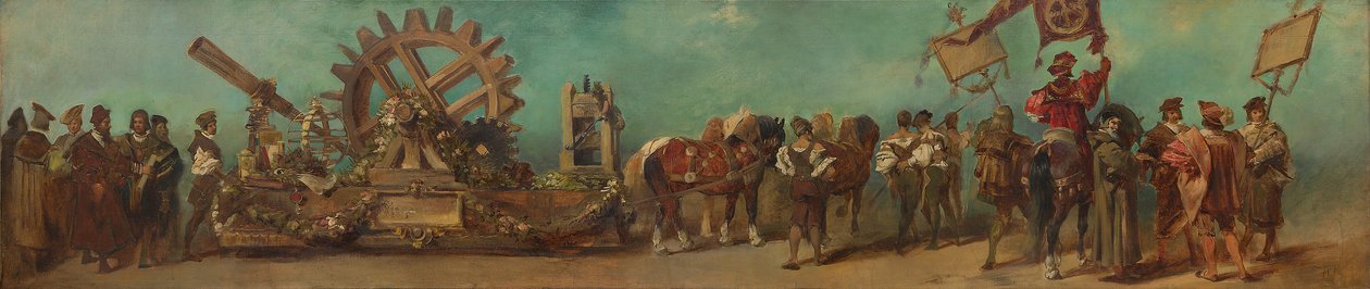 Progetto per la sfilata del 1879 - I costruttori di macchine e i meccanici da Hans Makart