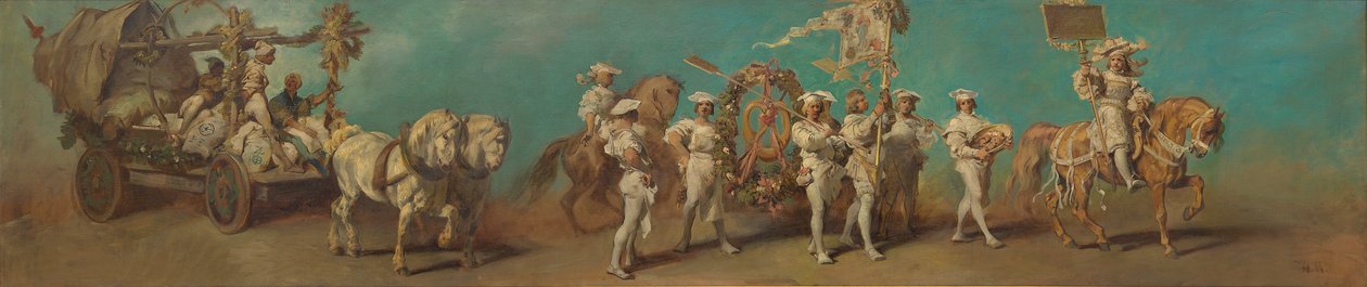Bozzetto per il corteo festivo del 1879 - I mugnai e i fornai da Hans Makart