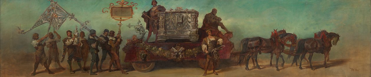 Progetto per la sfilata del 1879 - I fabbri da Hans Makart