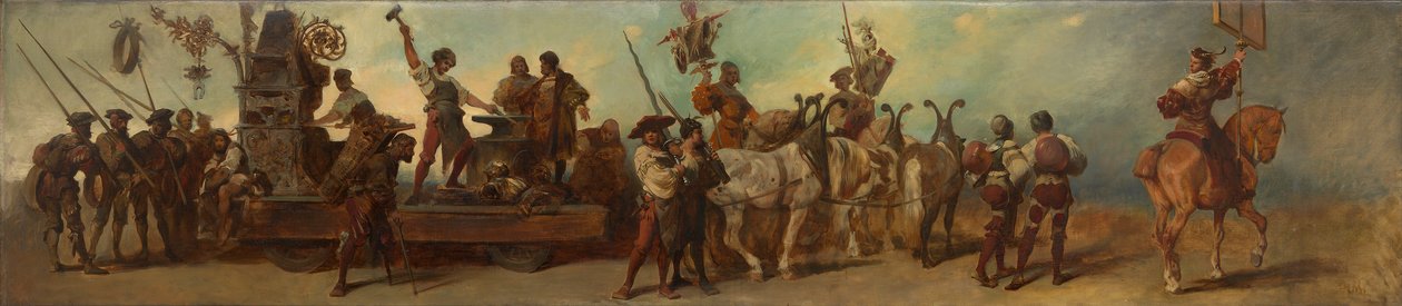 Progetto per il corteo festivo del 1879 - La fucina da Hans Makart
