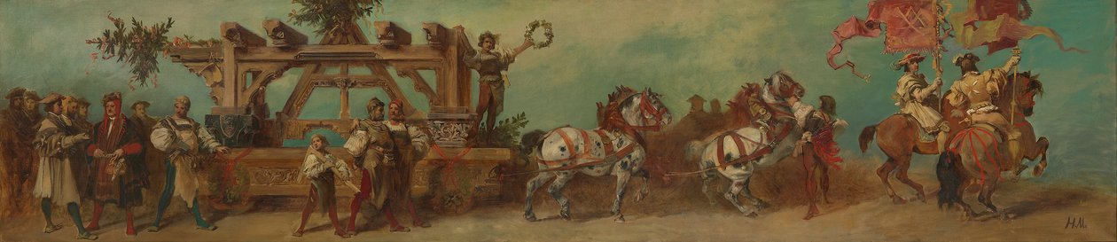 Progetto per il corteo celebrativo del 1879 - I carpentieri da Hans Makart