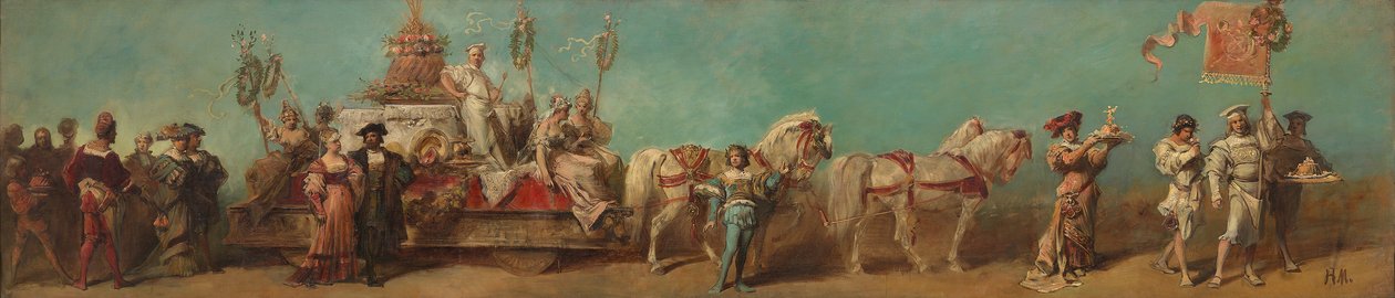 Progetto per il corteo festivo del 1879 - I pasticceri da Hans Makart