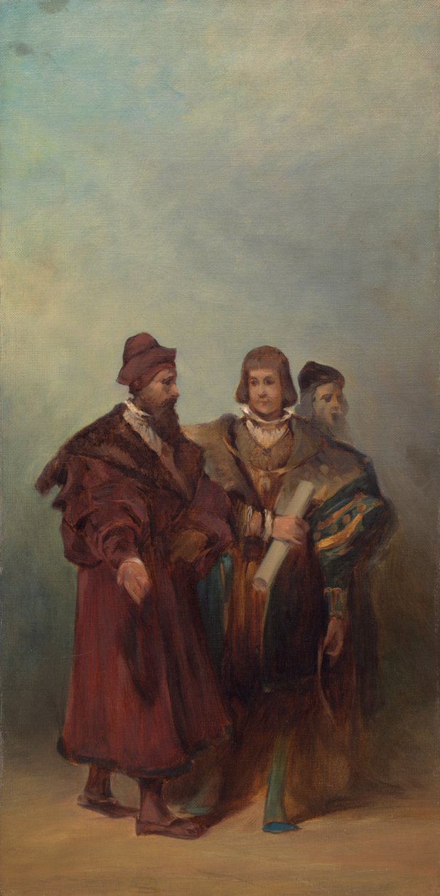 Progetto per la sfilata del 1879 - Tre costruttori di macchine da Hans Makart