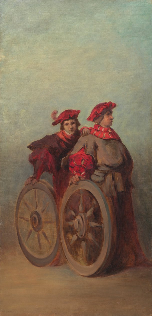 Progetto per il corteo festivo del 1879 - Due garzoni da Hans Makart