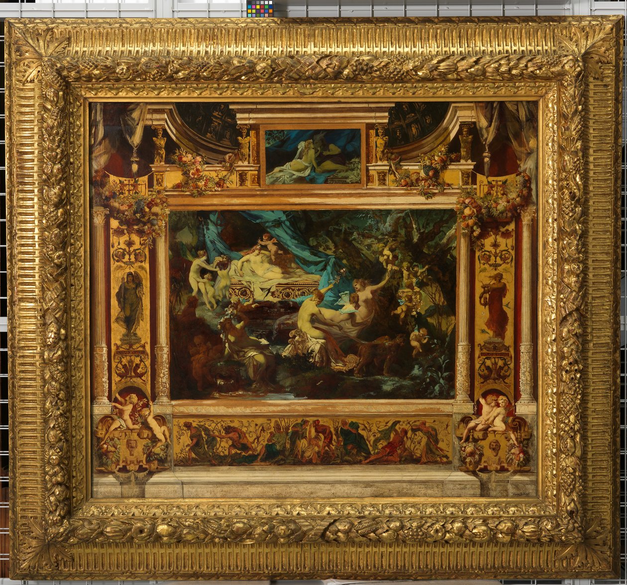 Progetto per il sipario del Teatro Comunale (Sogno di una notte d’estate) da Hans Makart