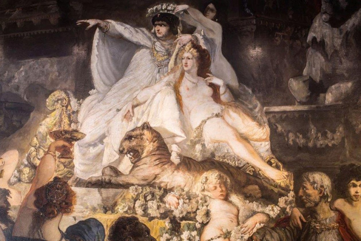 Tedesco: Nerone al rogo di Roma da Hans Makart