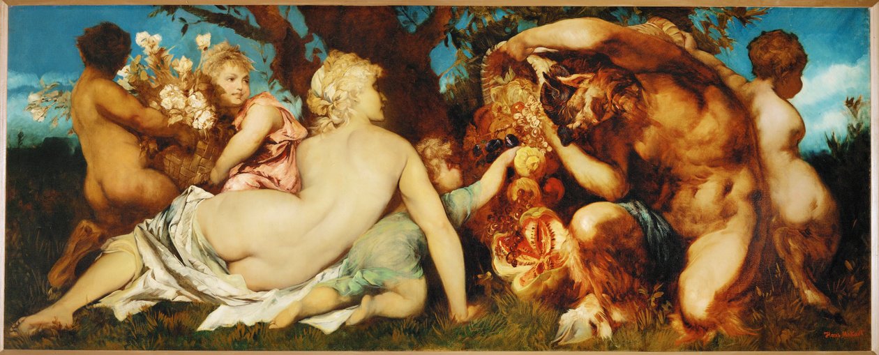 Raccolto... (pittura su tela) da Hans Makart