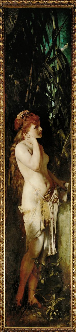 Udito - dalla serie Die fuenf Sinne (olio su tela) da Hans Makart
