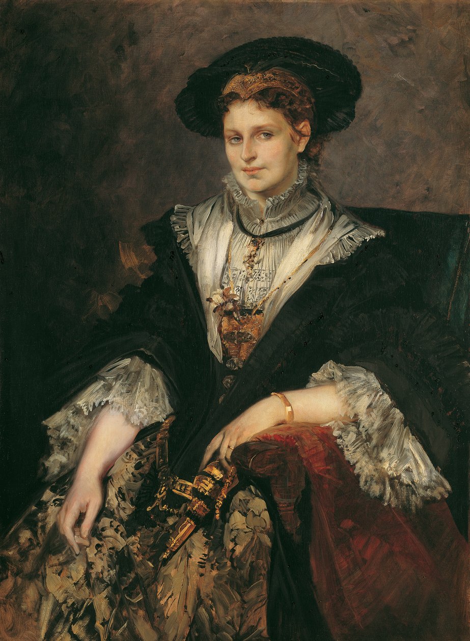 Ritratto di Bertha von Piloty da Hans Makart
