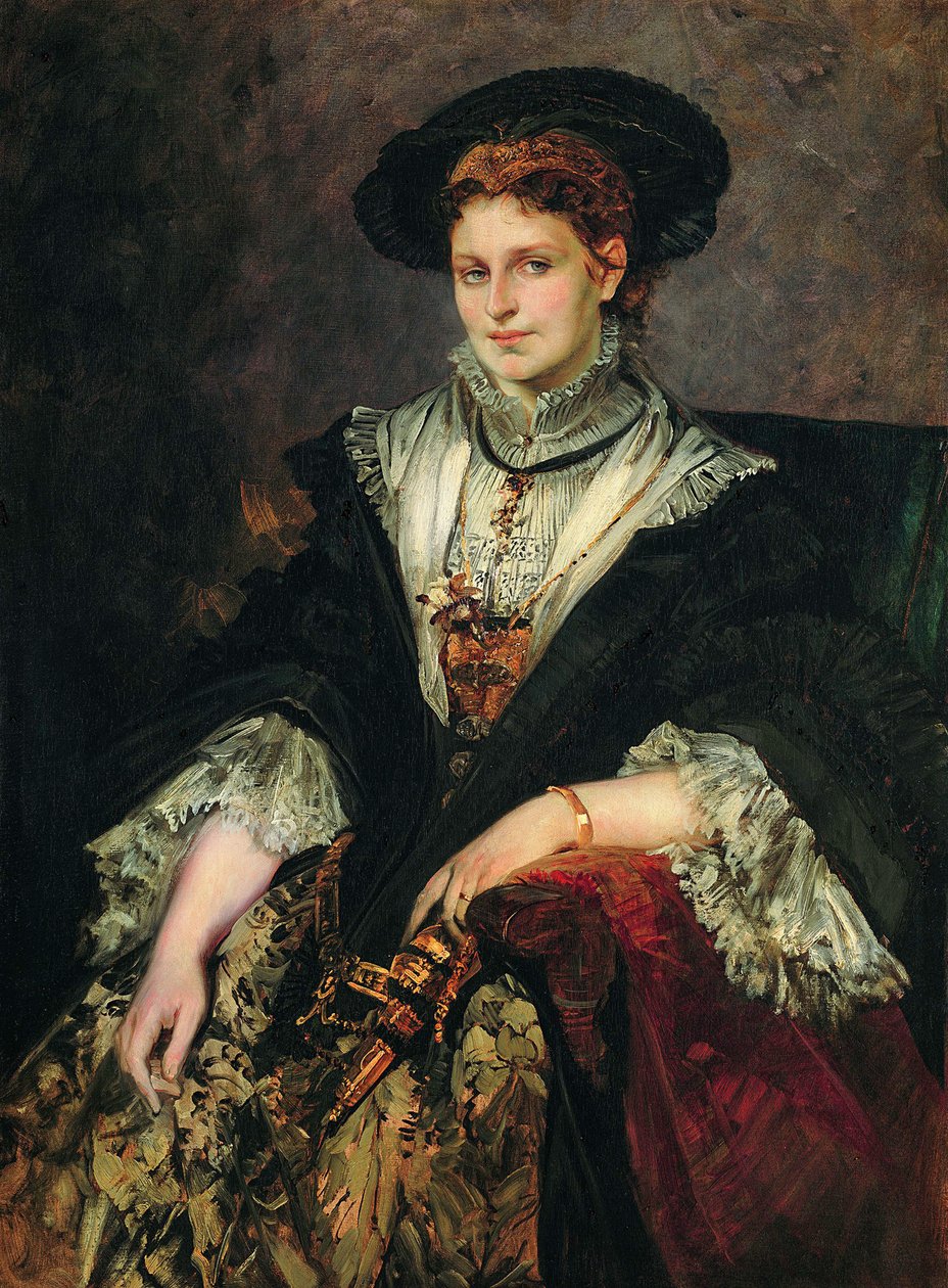 Ritratto di Bertha von Piloty da Hans Makart