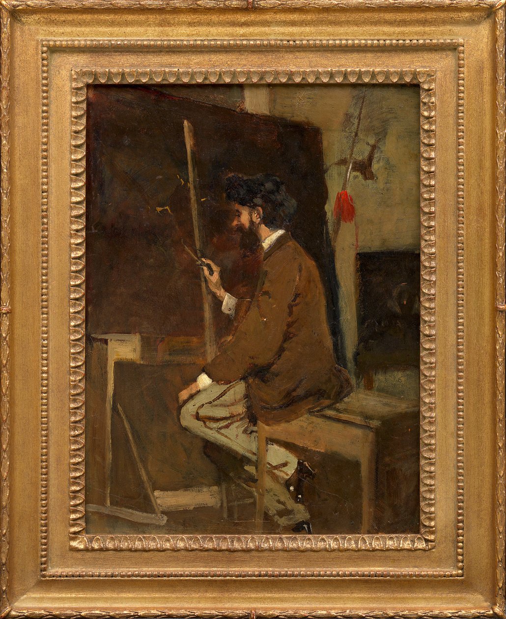 Autoritratto di Hans Makart davanti al cavalletto da Hans Makart