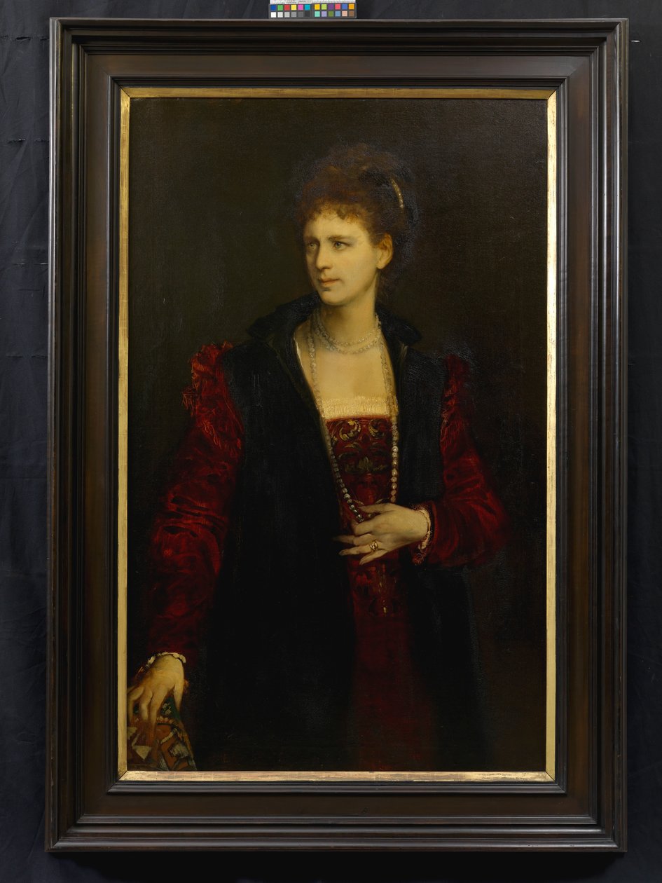 Zerline Gabillon, nata a Würzburg (1834-1892), attrice da Hans Makart