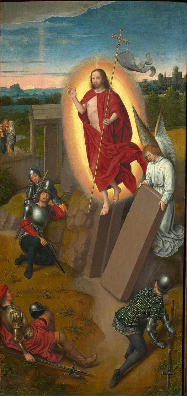 Trittico del Calvario: La Resurrezione, ala destra, 1480s da Hans Memling