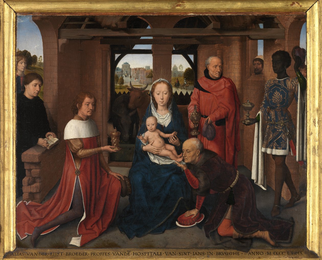 Pannello centrale del Trittico di Jan Floreins da Hans Memling