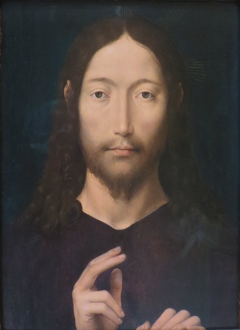 Cristo dà la sua benedizione da Hans Memling