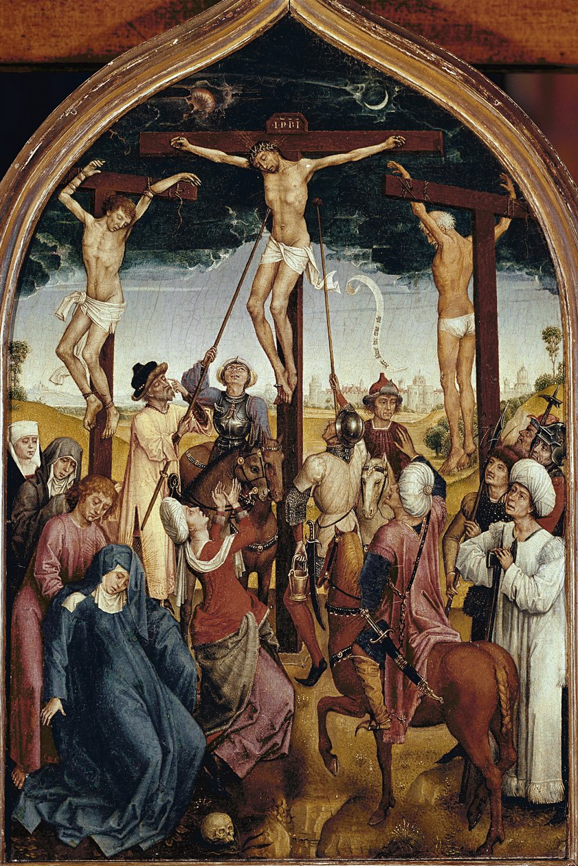 Crocifissione (parte destra del dittico di Jeanne de France) da Hans Memling