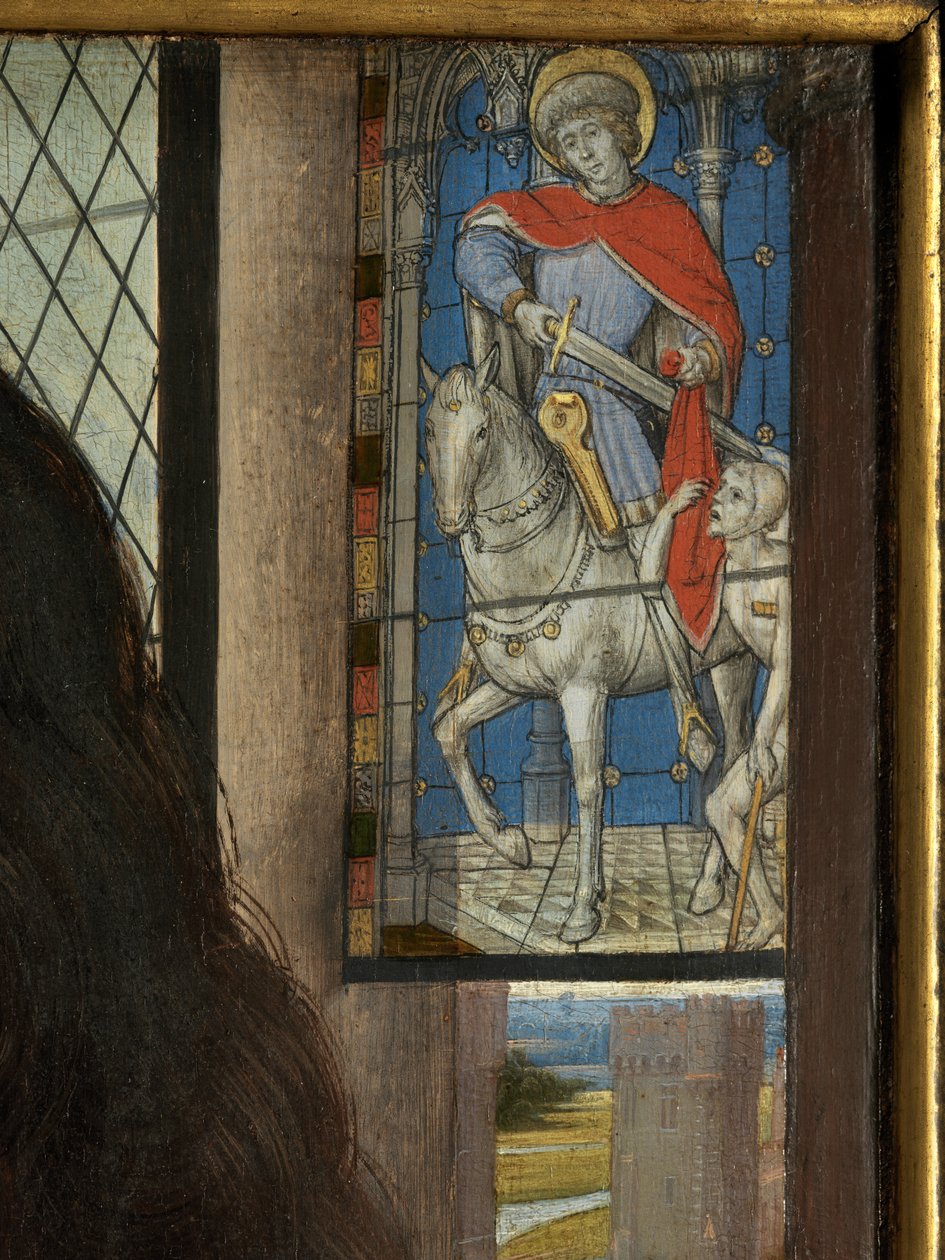 (dettaglio) Dittico di Maarten van Nieuwenhove da Hans Memling