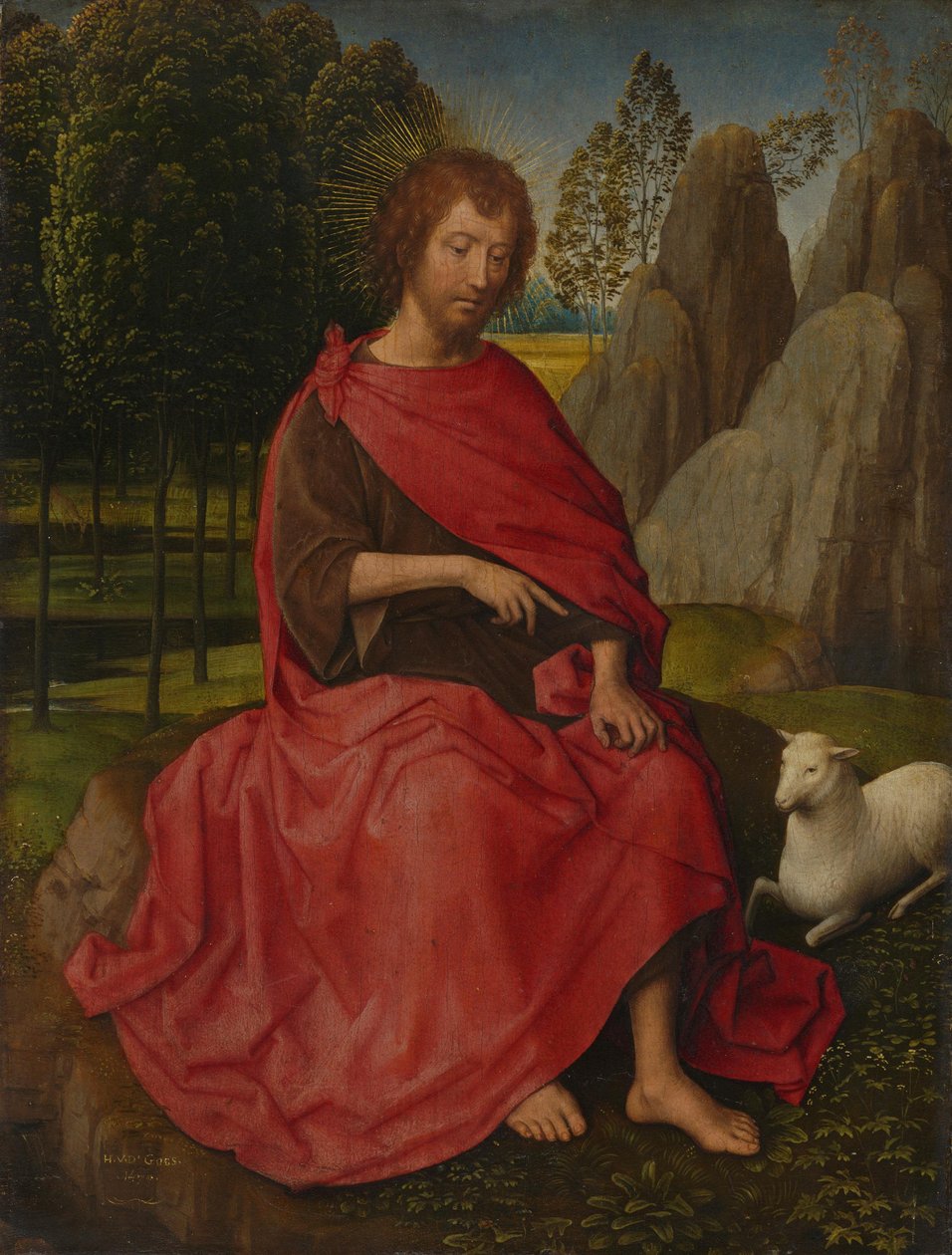 Giovanni Battista
(Retro: teschio) da Hans Memling
