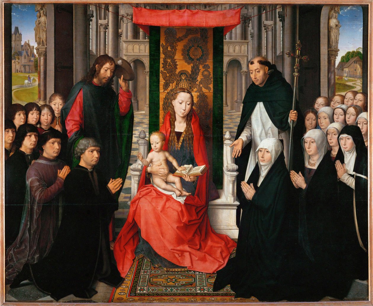 La Vergine di Jacques Floreins - Madonna con bambino ... da Hans Memling