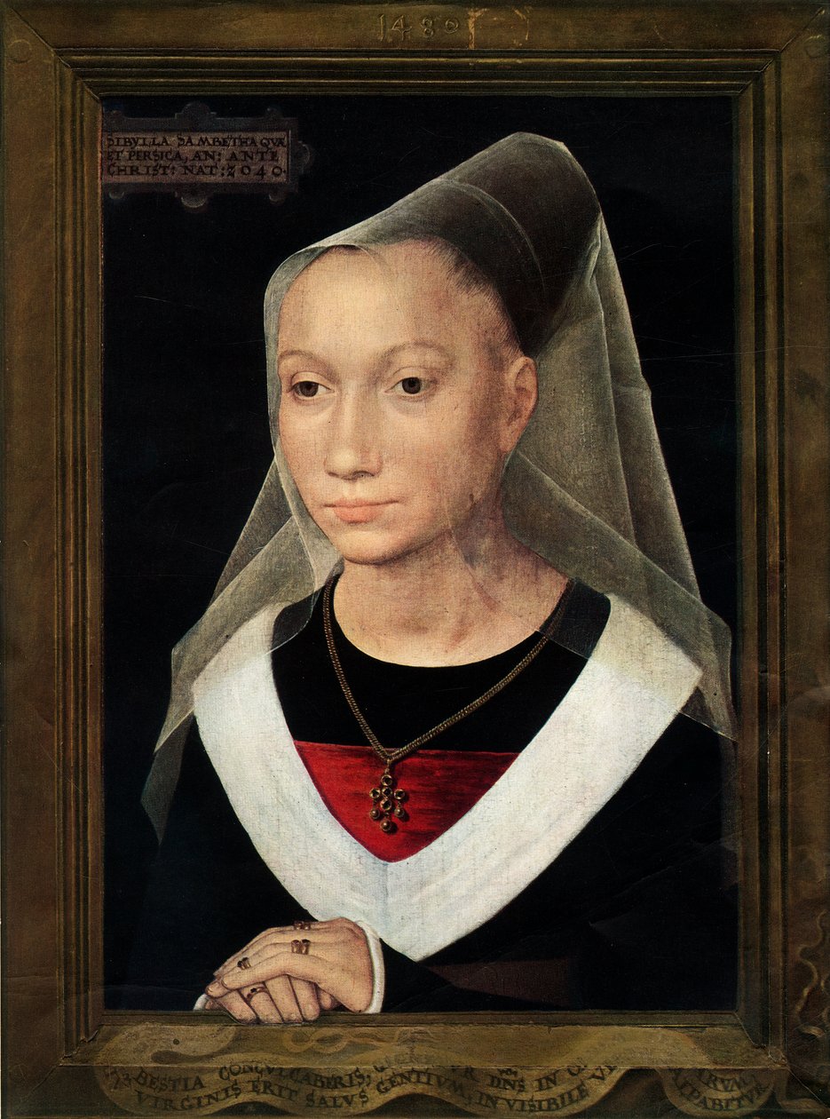 Ritratto di Marie, figlia di Willem Moreel, 1480 da Hans Memling