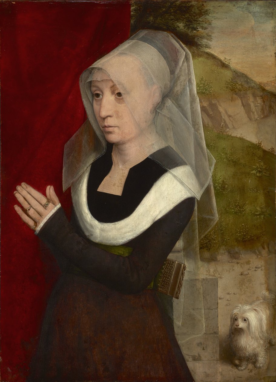 Ritratto di donna in preghiera da Hans Memling